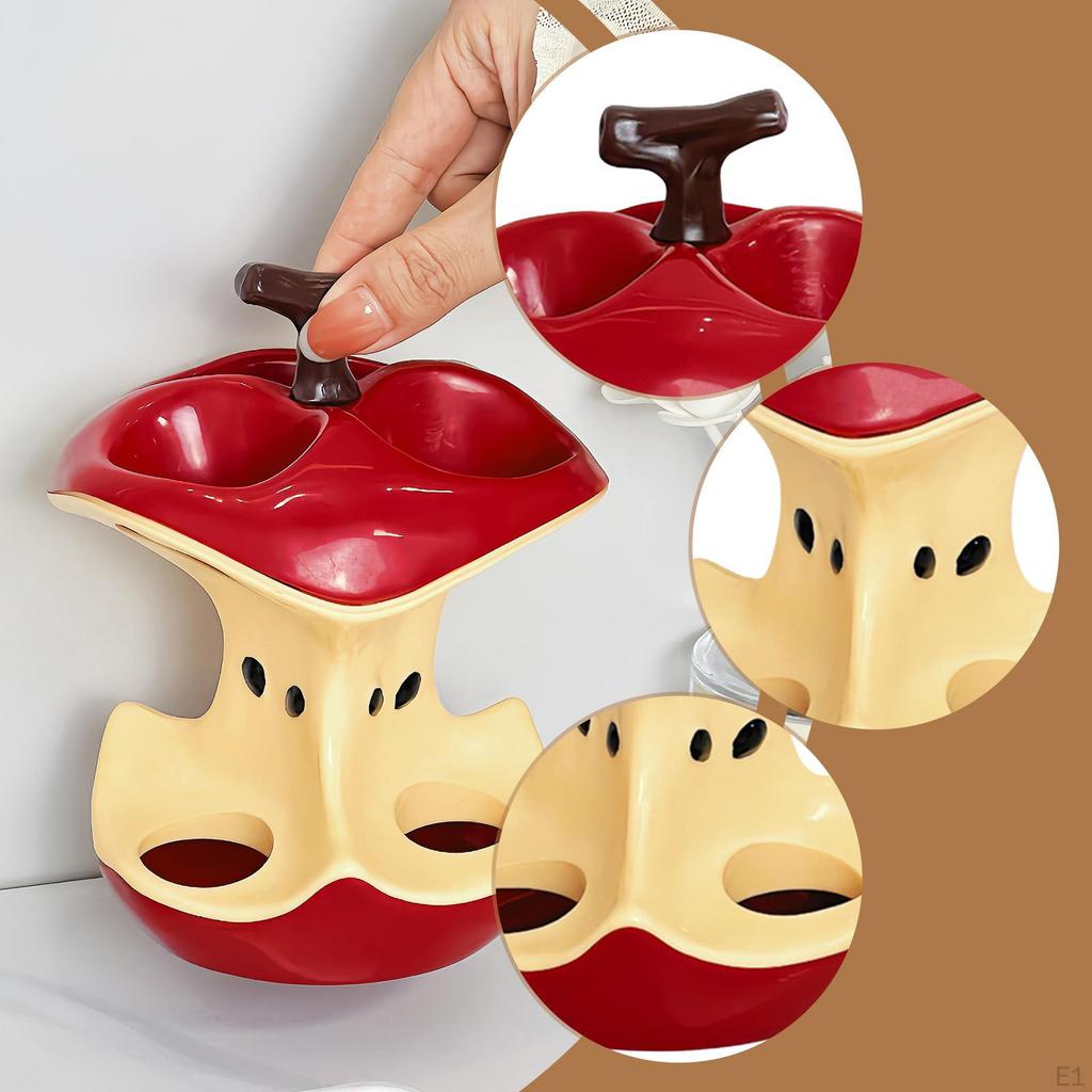 Core Toothbrush Holder Stand Cute Travel 3 Slots Counter Bathroom Accessories