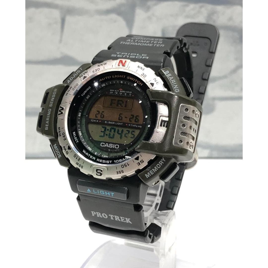 Used CASIO Casio PROTREK PRT-40 digital watch operation problem