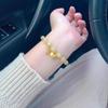 Golden Rutilated Quartz Retro Citrine Bracelet - Women's Xiaohongshu Inspired