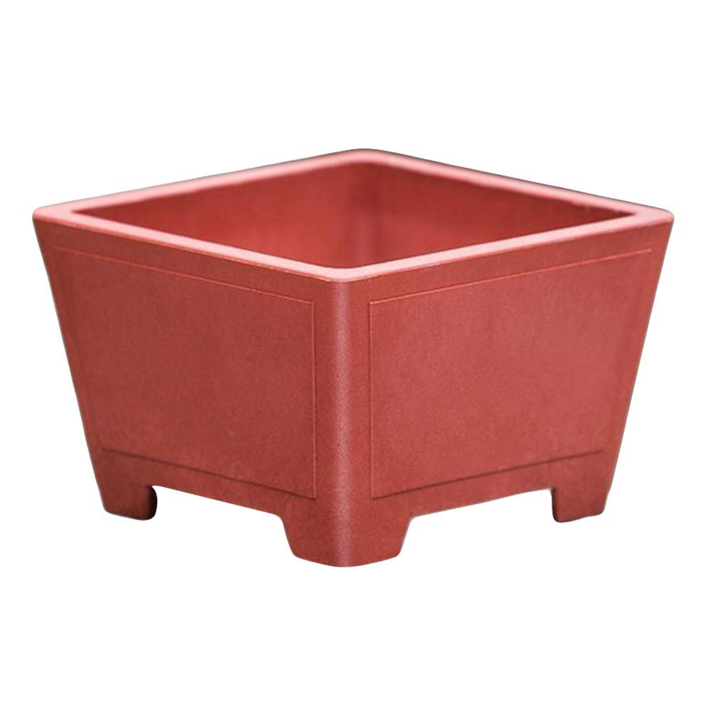 Creative Imitation Purple Clay Flower Pot Durable Thick Colorful Plastic Pot DIY Plants Rack Home 13.8x9.5cm фиолетовый