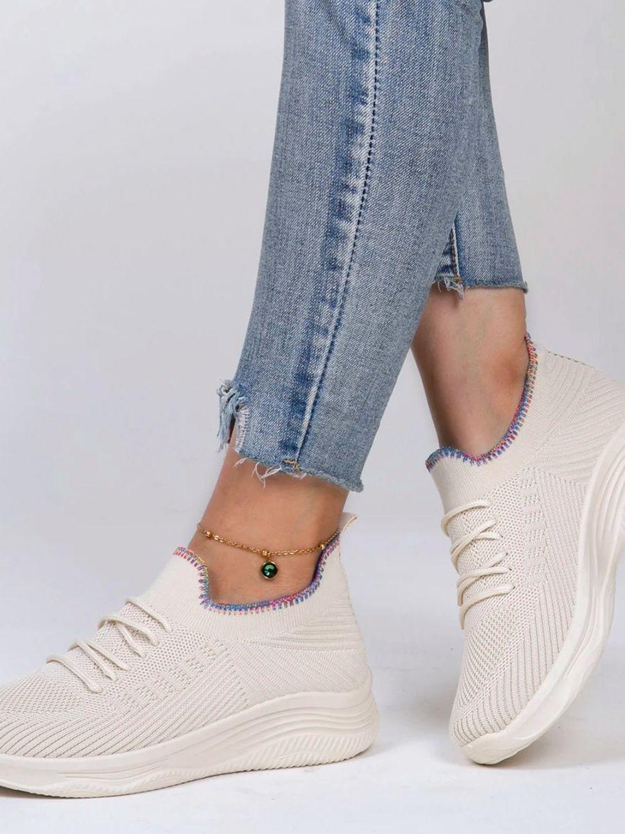 

Весняне нове жіноче спортивне взуття, модне, дихаюче, легке, нековзне, зносостійке, повсякденне спортивне взуття, взуття на плоскій підошві 37 хакі