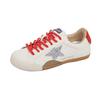 Korean inner height increase star board shoes women's 2025 autumn new versatile retro color matching casual sports little white shoes