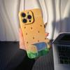 Summer Watercolor Watermelon Phone Case Suitable for iPhone 16 Pro Max 15 14 13 12 Pro 11 XS XR with Makeup Mirror Stand