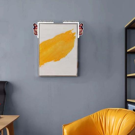 Yousheng Jesus Door Frame Decor Wooden I Saw That Easter Door Corner Decoration Home Door Sitter Corner Ornament Gift for Christian Lovers