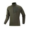 Heren Fleece Jas Met Opstaande Kraag Halve Rits Warm Buiten Sport Top Wandelen Hardlopen Winter