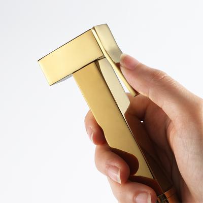 WC Sprühpistole Spülung Kupfer Bidet Armatur Quadratisch Handgehalten Gold Matt Schwarz Chrom Handbrause WC Zubehör