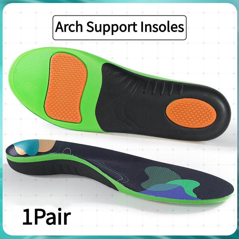 Men s and Women s Flatfoot Orthotic Insoles Arch Support Insoles Plantar Fasciitis Sneaker Insoles Shock Absorbing Insoles 1Pair EU35-36(24cm) чёрный