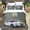 Custom R-Rolls-Royce Pattern Quilt Cover With Pillowcases Microfiber 3D Digital Printed Bedding Set Twin Full Queen King
