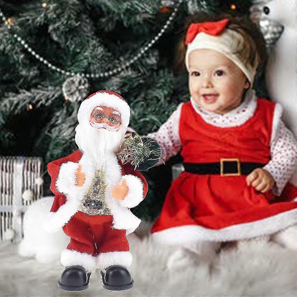 30cm Electric For Doll Lovely Santa Claus For Room Decoration Christmas Party Su