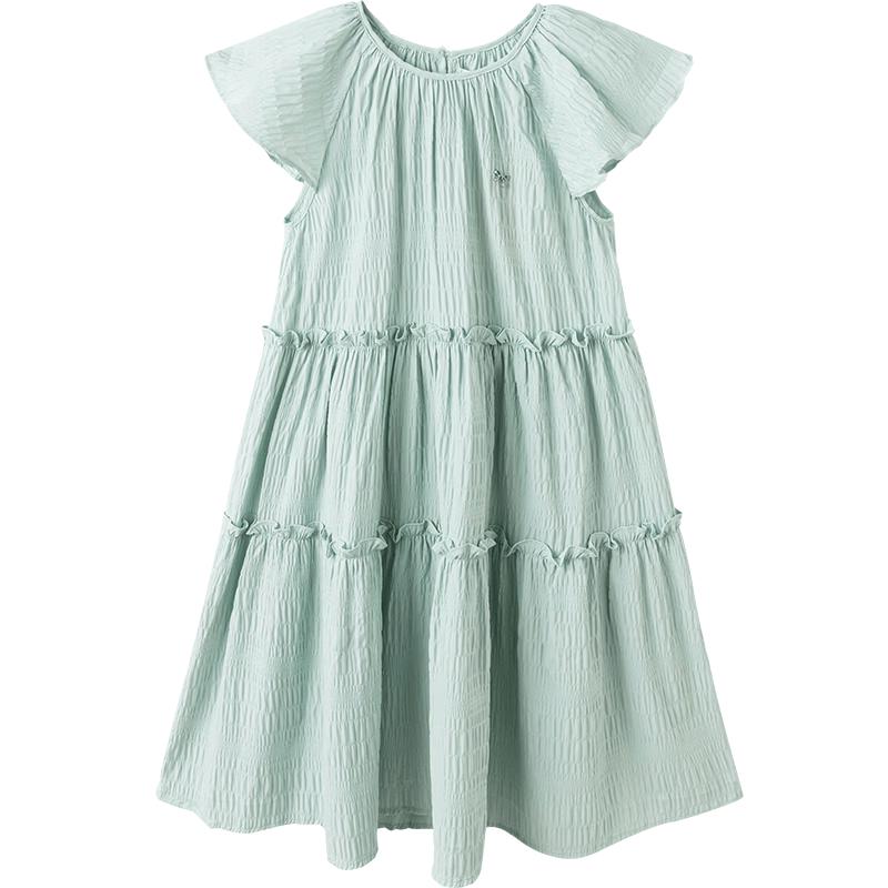 Balabala Girls' Sweet Ruffle Sleeve Princess Dress