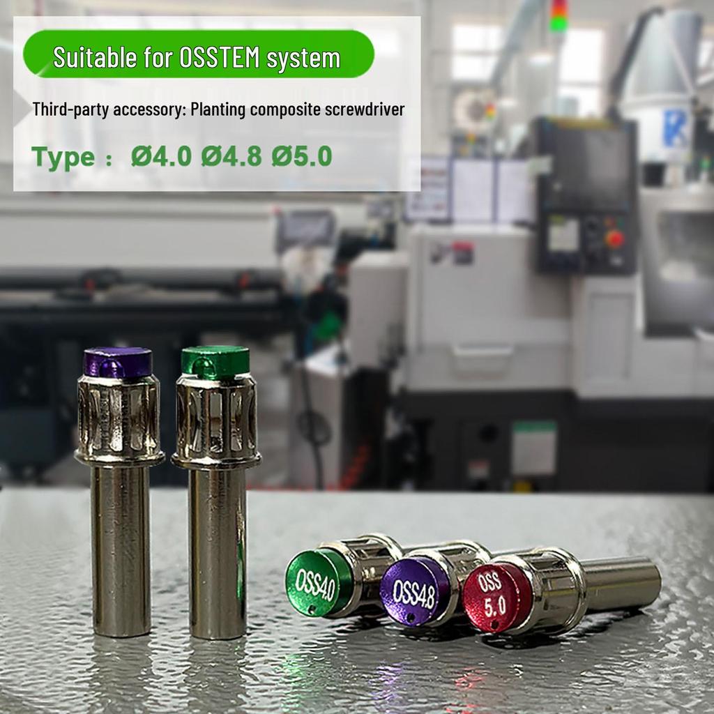 Universal Osstem Composite Dental Implant Screwdriver - 4.8 Thread for Prosthetic Processing