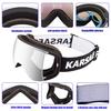 Karsaer Snowboarding and Skiing Goggles with Magnetic Upgraded OTG Double UV Glasses Lightweight and Impact Unisex Sports Goggles for Hiking and