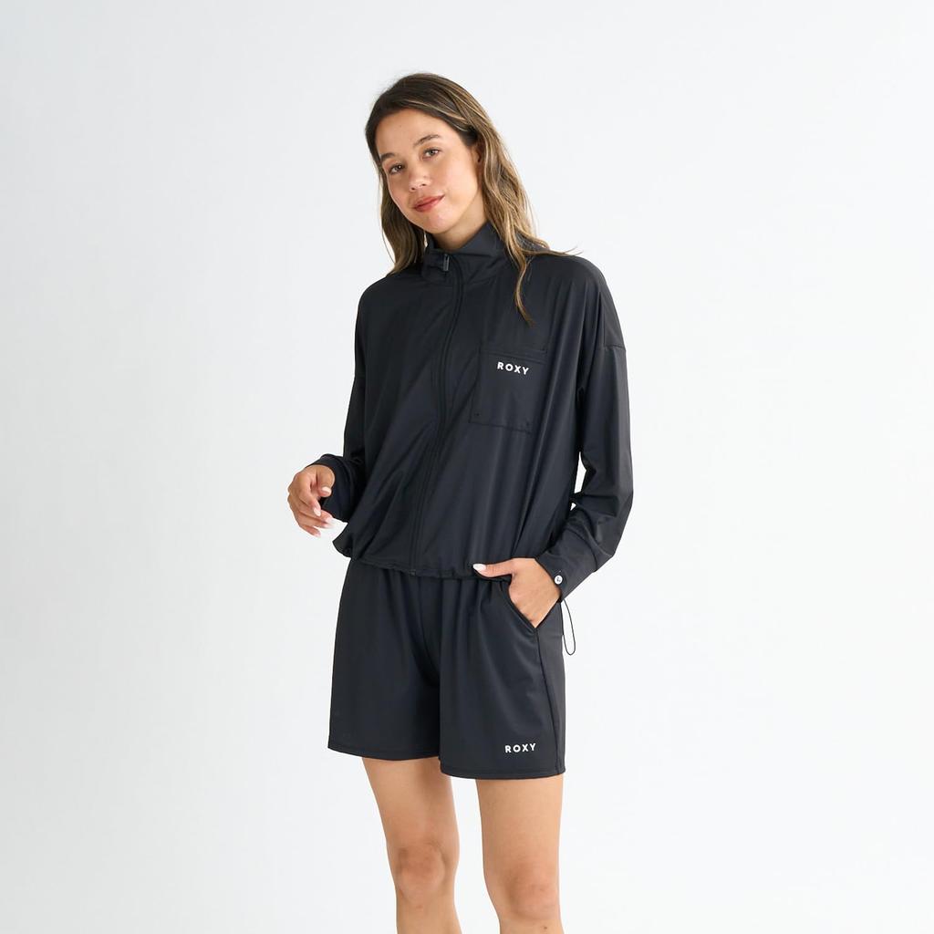 Roxy Aurora Stand Black Women's Rashguard,
