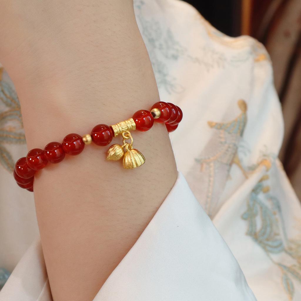 Original Design Natural Agate Bracelet Fashion Women Daily Jewelry Lucky Gift