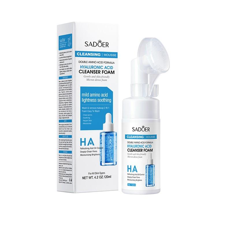 

Foam Facial Cleanser For Acne-prone Skin, Gentle Cleansing, Soothing The Skin, Reducing Acne And Redness,120ML синій
