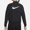 Nike Dri-FIT Swoosh Run Reflective Logo Print Packable Stand Collar Jacket Women Jacket Black DD4926-010