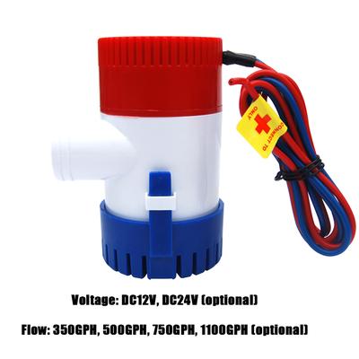 Pompe de cale 1100GPH DC 12V pompe à eau électrique pour Aquario hydravion Submersible camping-cars péniche