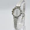 Used Good Condition [operating/battery Replaced] ORIENT Bracelet Watch Bangle Silver Stone
