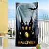 Halloween Beach Towel Soft Durable Quick-Dry Comfortable Lightweight Perfect for Traveling Yoga Camping and Swimming