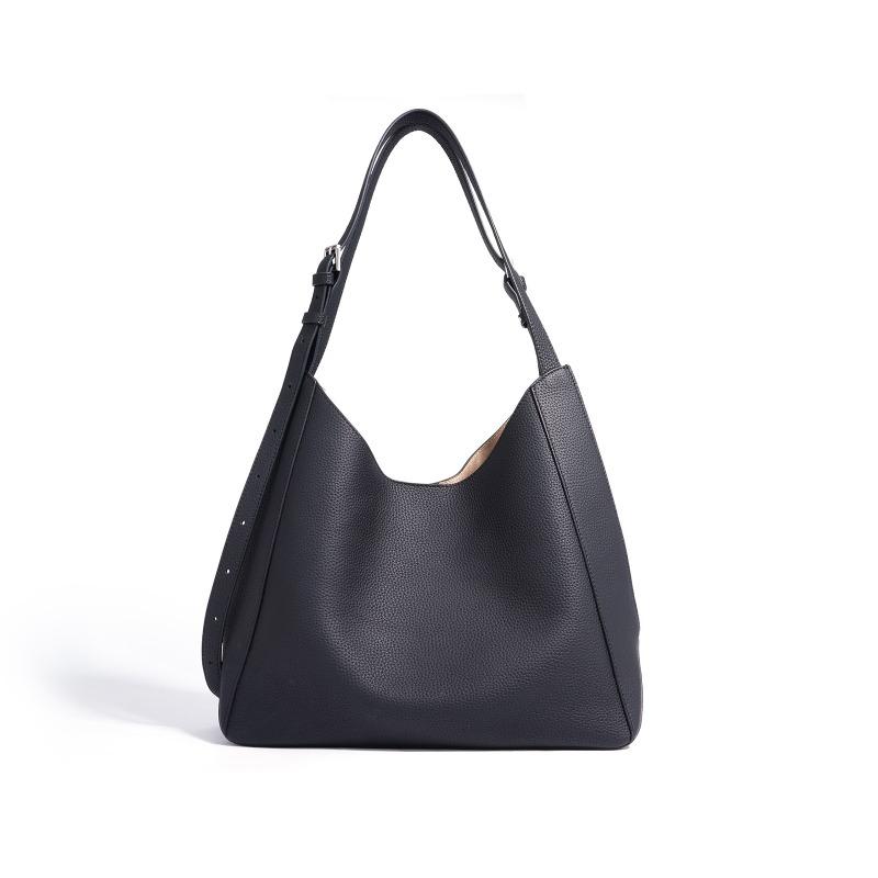 

Кожаная сумка через плечо из первого слоя коровьей кожи, нишевый дизайн, высококлассная женская сумка, модная универсальная сумка-мессенджер, сумочка чёрный