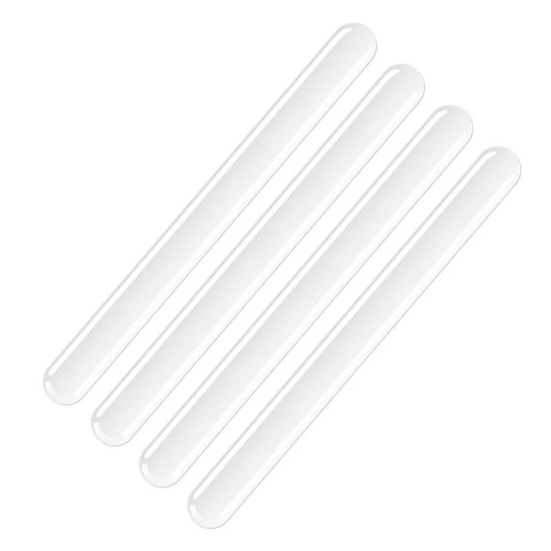 

4 шт. Удлиненная накладка на бампер двери автомобиля Прозрачная защита кузова Защитная полоса от царапин и потертостей Декоративная полоса кузова 4pcs