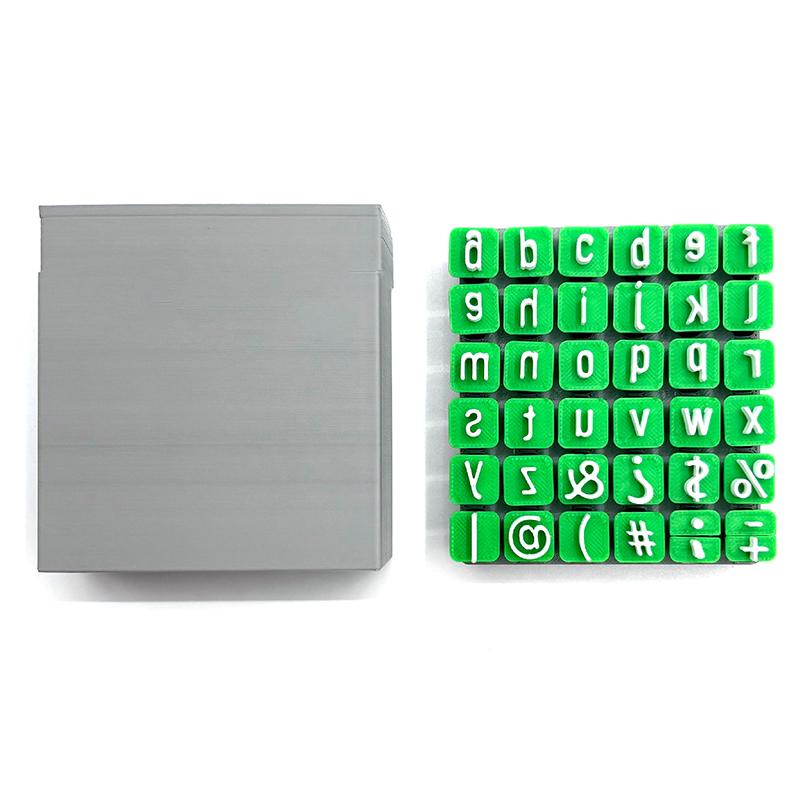 Alphabet Stamps For Clay Pottery Polymer Clay Uppercase And Lowercase Alphabet Number Symbols Small Press Embosser Diy Mold