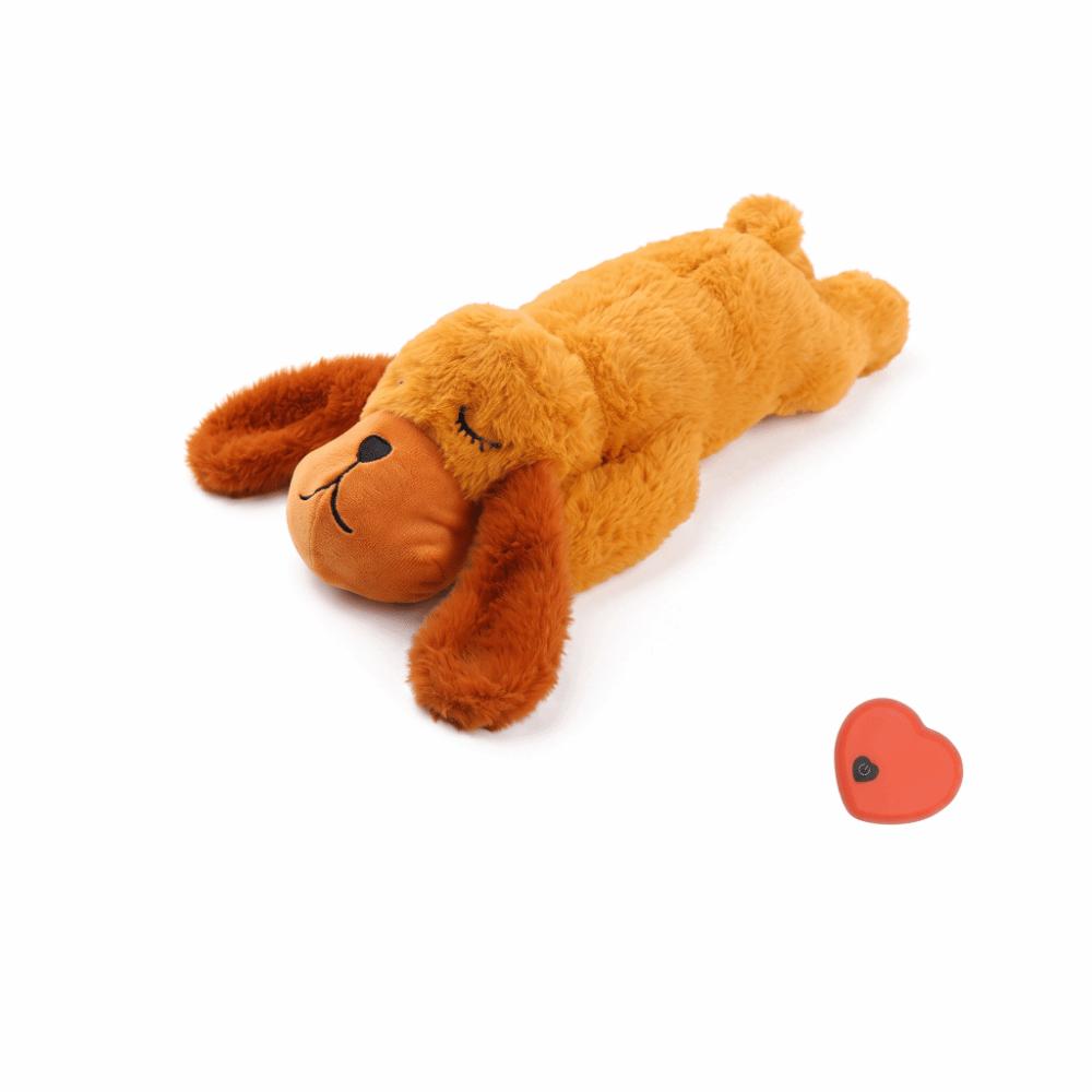 Heartbeats Simulator Sleep Aid Doll Calming Heartbeats Sound Pet Plush Doll Dog Plush Toy Dog