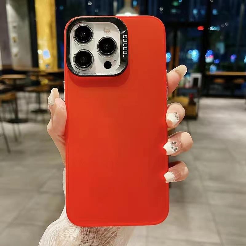 Premium matte new model is suitable for Apple 15promax mobile phone case iphone14 metal 13 all-inclusive anti-drop 11.