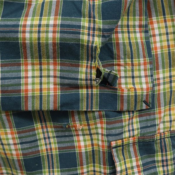 Stussy 90s Made In USA Check Pattern Cargo Shorts W30 Green System Men's Used