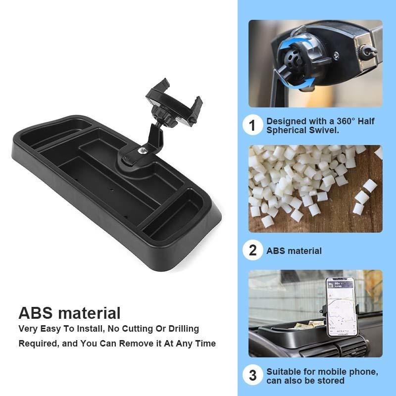 Car Center Console Phone Holder Storage Box Bracket GPS Stand Fit For Jeep Wrangler TJ 1997-2006 Car Interior Accessories