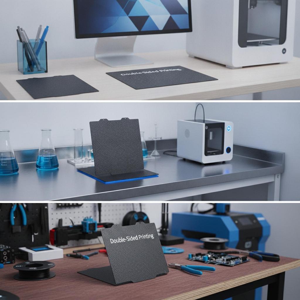 3D Printer Build Plate DoubleSided Flexible for Makers