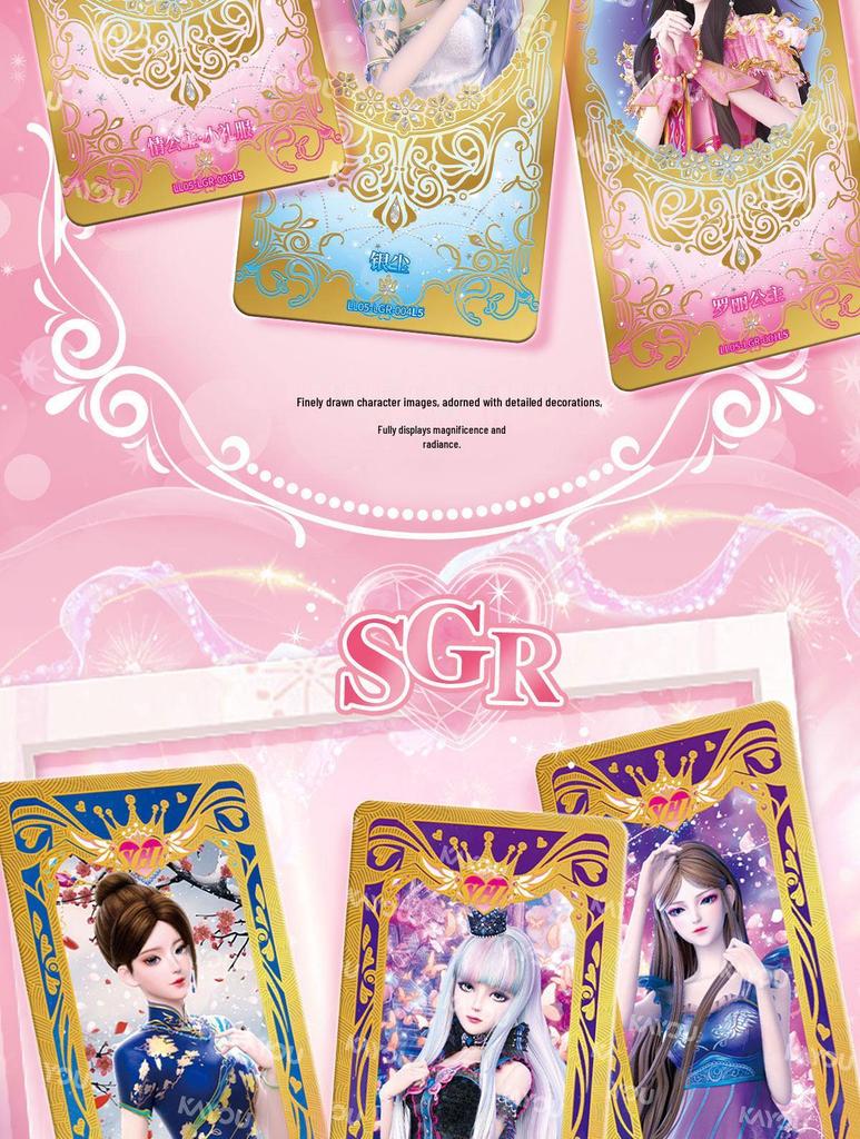 Ye Luoli 5th Series Linglong Card Game Gift Box: Limited Edition Badge for Girls - 2026 New Year
