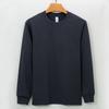 Men Thick Solid Long Sleeve Crew Neck Casual Bottoming T Shirt