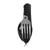 1Pc Portable Utensil Set Multifunction 4 in 1 Outdoor Tableware Camping Stainless Steel Folding Pocket Kits