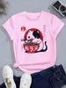 Japanese Style Cat Eat Ramen Design T Shirts Manga Kids Children's T-shirt Boys Girls Summer Spring Casual Top Tee