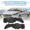 Front Left and Right Bumper Bracket TWO  For Hyundai Accent 2012-2017
