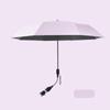 Pure Color Universal Baby Parasol with Holder Clip Lamp Sun Protection  for Trolley Bike Wheelchair