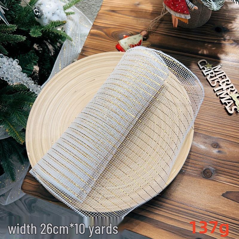 Золотая сетка DIY Рождественские украшения Аксессуары
