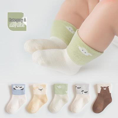 Herbst Baumwolle Mid-Calf Baby Socken – 2025 Cartoon Design, Neugeborene bis Kinder Freizeitkleidung