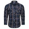 American Retro Shirt Men's, Spring and Autumn Solid Color Casual Versatile Long-sleeved Shirt Ruffian Handsome Tooling Trendy Brand
