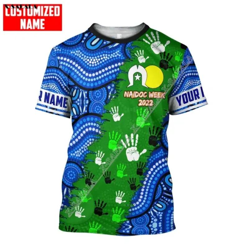 Drapelul aborigenului Australiei Cadou de mână Imprimare 3D Fibră de lapte Tricou sportiv respirabil Vară Bărbați Casual Top