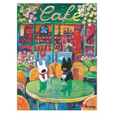 Puzzle Life Gaspard e Lisa - Spring Cafe 300 peças, quebra-cabeças populares coreanos