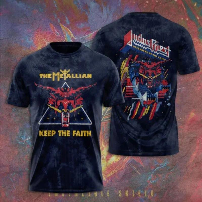 3D Digital Print Heavy Metal Rock Band Judas Priest T Shirt Men Women Fashion Short Sleeve Tops Tees Mens Clothes 2026
