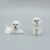 Resin Crafts Mini Animal Ornament Puppy Model Dog Action Figures Poodle Dog Figures  Kids Toys