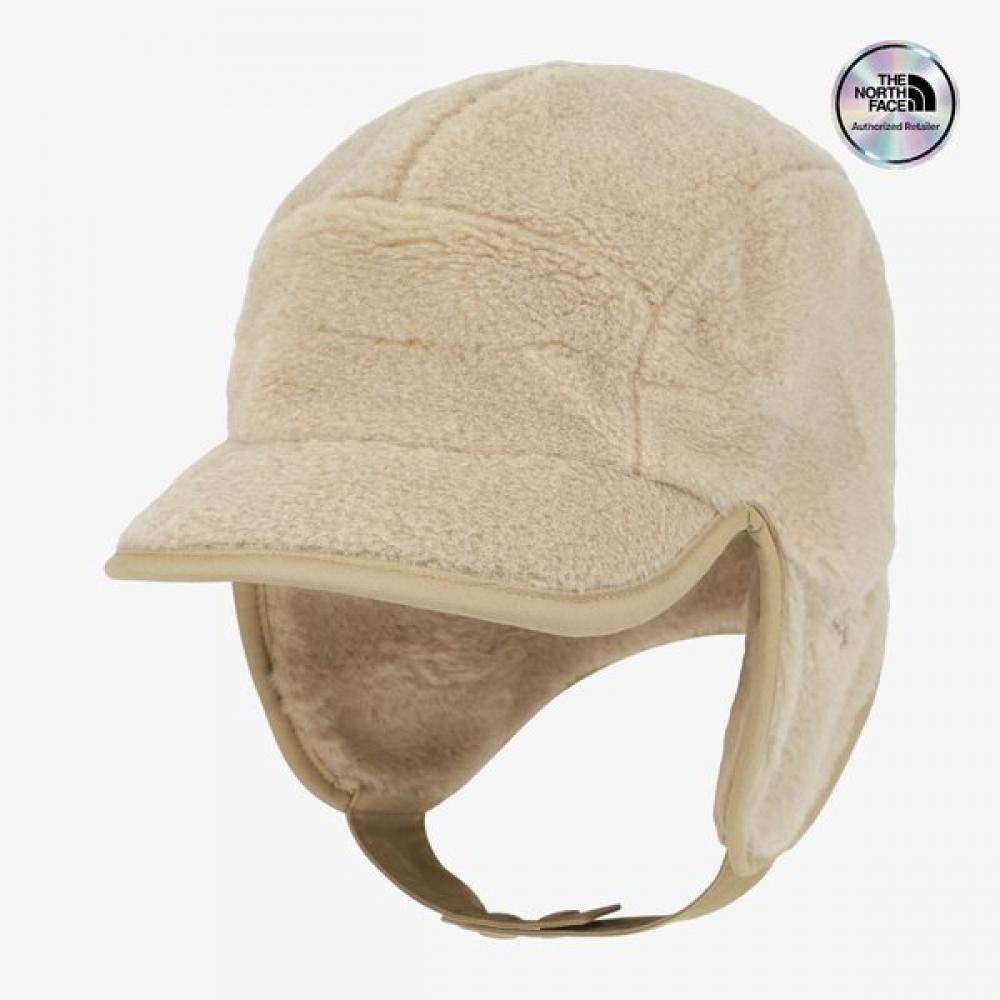 The North Face White Label Puppy Fleece Ear Muff Cap Beige Ne3cr52l BEIGE/ONE