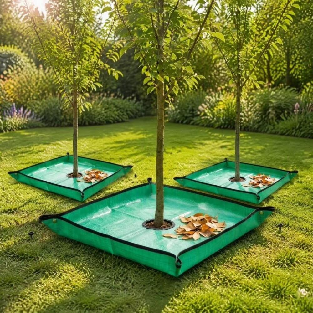 Waterproof Garden Leaf Collection Mat Center Hole Gardening Drop Catcher  Garden Yard Cleanup
