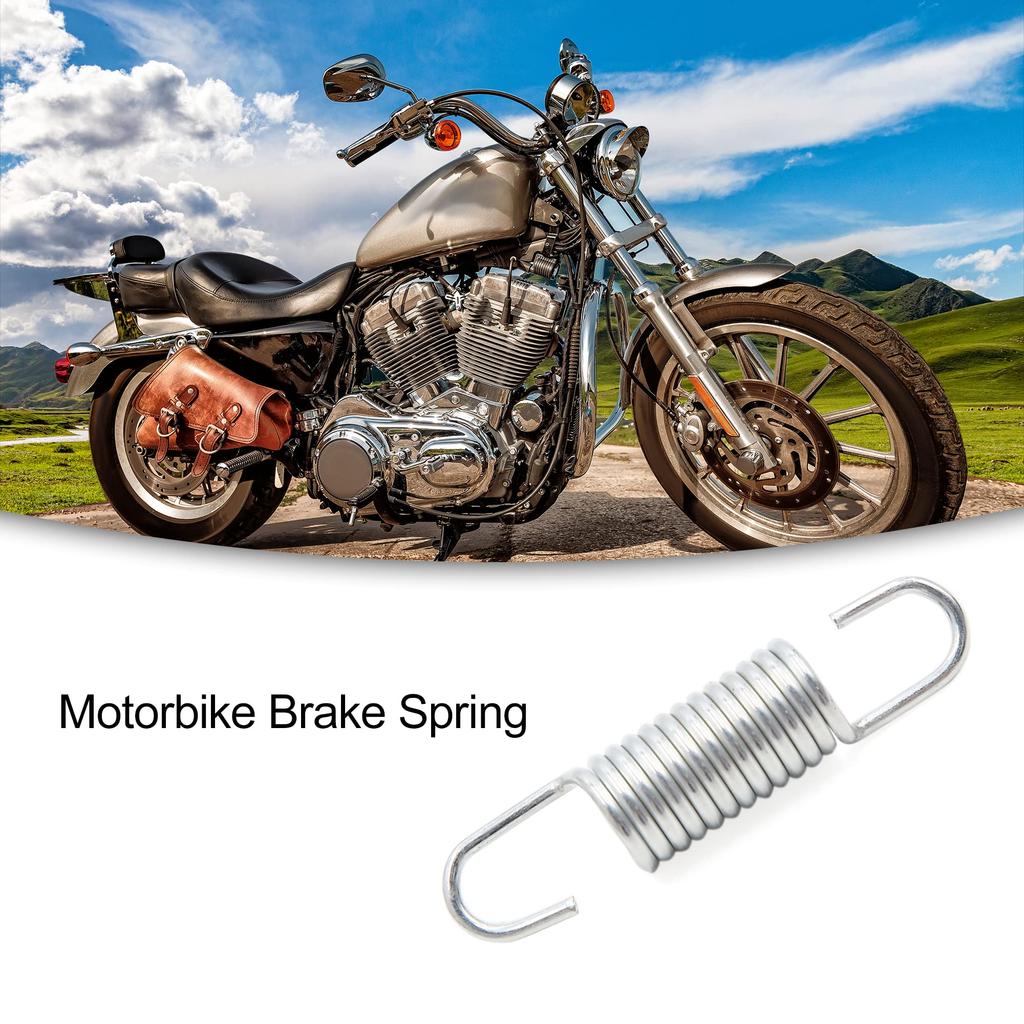ACROPIX Motorcykel Bromspedal Återgångsfjäder Universell 6 cm Längd Silverfärgad 2 st