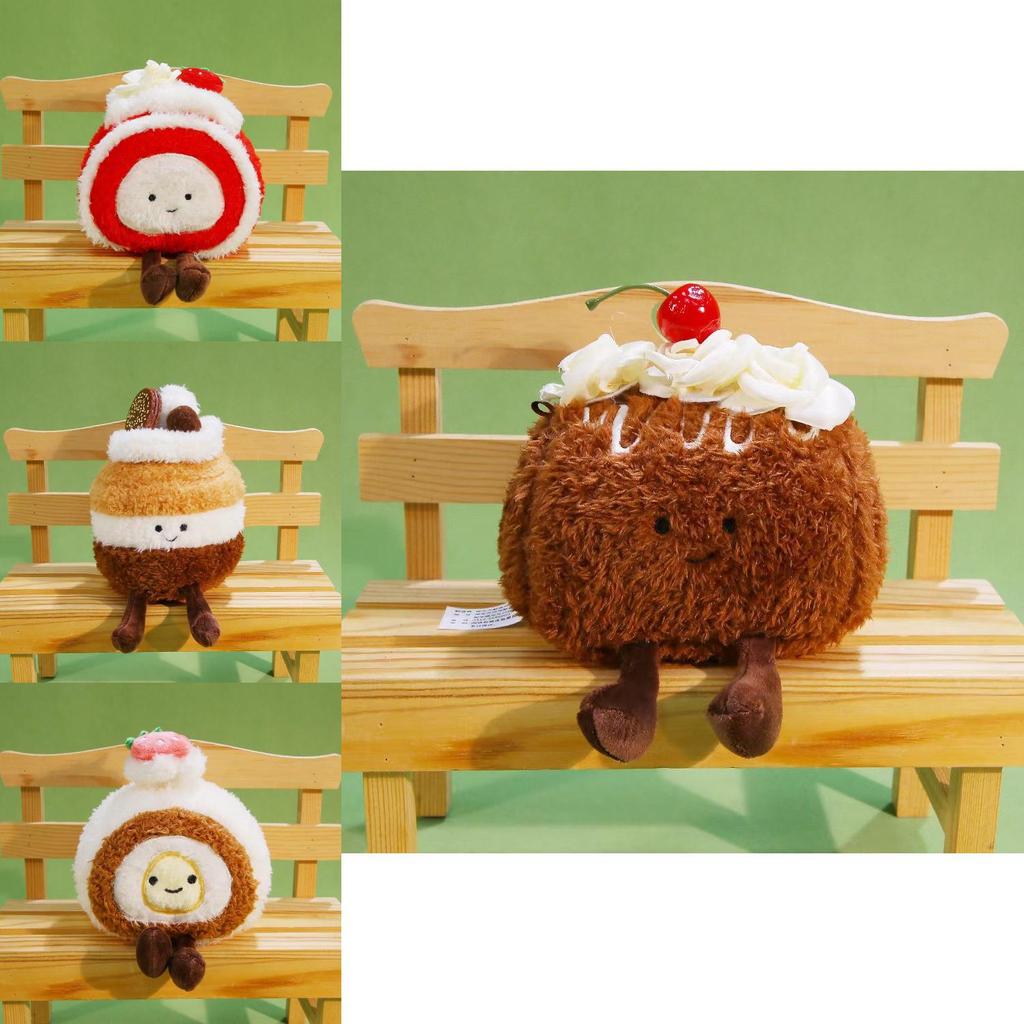 Plush Cake Toy Gift For Girlfriend And Friends With Polyester Fiber Softness