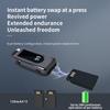 D70Pro Lavalier Business Bluetooth 5.4 Earphones Talk/Music Time 36 Hours LED Digital Display With Mic Noice Cancelling Headset