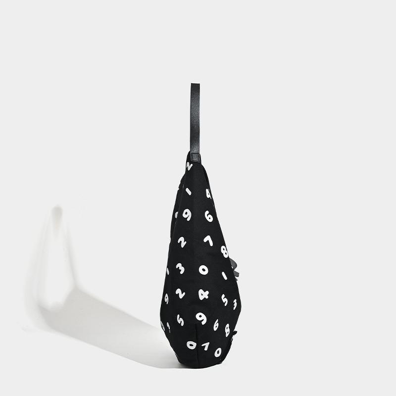 2025 New Tote Bag Simple Digital Print Canvas Bag Versatile